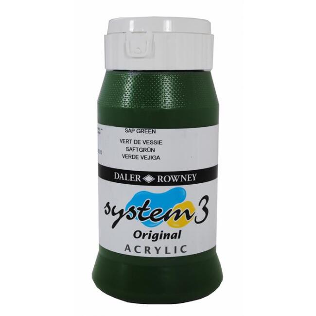 Daler Rowney System3 Akrilik Boya 500 ml Sap Green 375 - 1