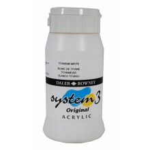 Daler Rowney System3 Akrilik Boya 500 ml Titanium White 9 - Daler Rowney (1)