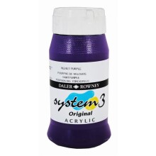 Daler Rowney System3 Akrilik Boya 500 ml Velvet Purple 418 - Daler Rowney