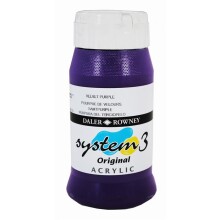 Daler Rowney System3 Akrilik Boya 500 ml Velvet Purple 418 - 1