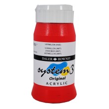 Daler Rowney System3 Akrilik Boya 500 ml Vermilion Hue 588 - Daler Rowney