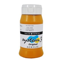 Daler Rowney System3 Akrilik Boya 500 ml Yellow Ochre 663 - Daler Rowney