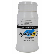 Daler Rowney System3 Akrilik Boya 500 ml Zinc Mixing White 6 - Daler Rowney (1)