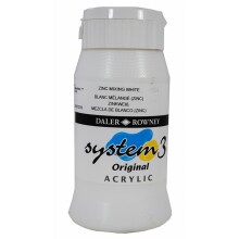 Daler Rowney System3 Akrilik Boya 500 ml Zinc Mixing White 6 