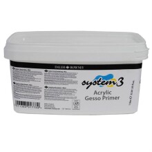 Daler Rowney System3 Akrilik Gesso Astar Beyaz 1000 ml - Daler Rowney