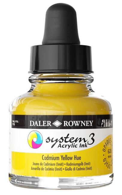 Daler Rowney System3 Akrilik Mürekkep 29.5 ml Cadmium Yellow Hue 620 - 2