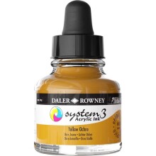 Daler Rowney System3 Akrilik Mürekkep Boya 29.5 ml Yellow Ochre - Daler Rowney