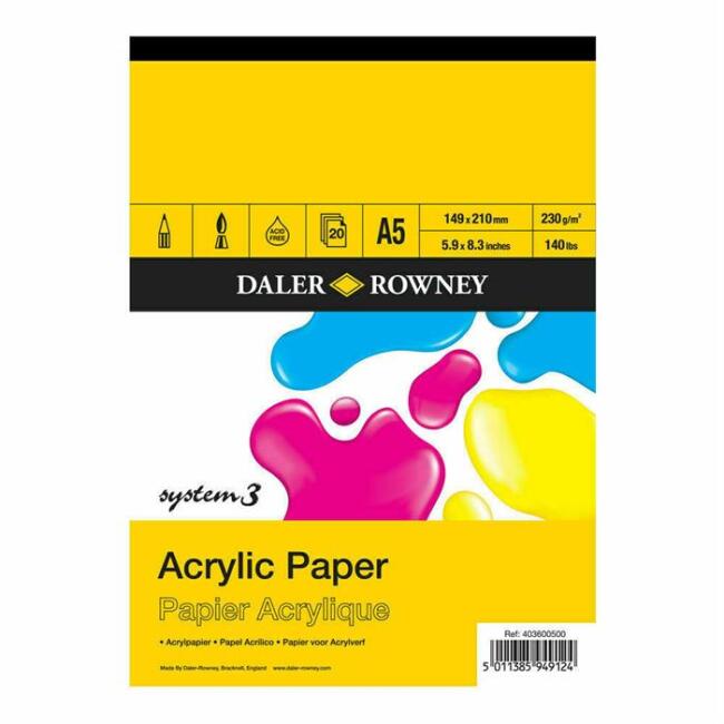 Daler Rowney System3 Akrilik Pad A5 - 1