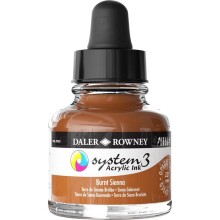 Daler Rowney System3 Ink Akrilik Mürekkep 29.5 ml Burnt Sienna - Daler Rowney