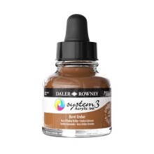 Daler Rowney System3 Ink Akrilik Mürekkep 29.5 ml Burnt Umber - Daler Rowney (1)