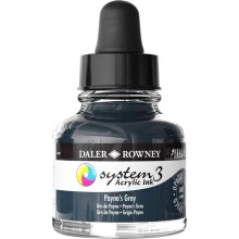 Daler Rowney System3 Ink Akrilik Mürekkep 29.5 ml Paynes Grey - Daler Rowney