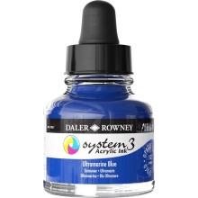 Daler Rowney System3 Ink Akrilik Mürekkep 29.5 ml Ultramarine Blue - Daler Rowney