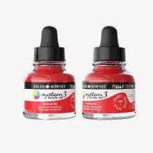 Daler Rowney System3 Akrilik Mürekkep 29.5 ml Fluorescent Red 544 - Daler Rowney (1)