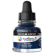 Daler Rowney System3 Sıvı Akrilik Mürekkep Boya 29.5 ml Phthalo Blue 142 - 1