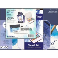 Daler Rowney Travel Set 24lü + Montval 18X25Cm 300Gr. 12Yp. - Daler Rowney