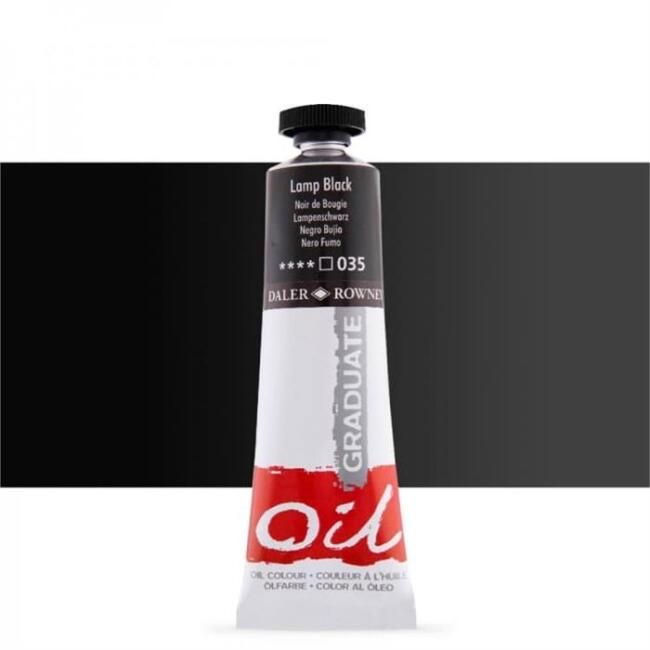 Daler Rowney Yağlı Boya Graduate 38 ml Lamp Black - 1