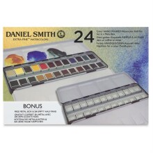 Daniel Smith Extra Fine Yarım Tablet Sulu Boya 24’lü Metal Kutu Hediyeli - Daniel Smith