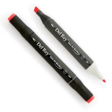 Del Rey Twin Marker F121 Fluorescent Coral Red - 1