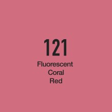 Del Rey Twin Marker F121 Fluorescent Coral Red - 2