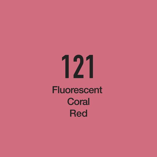 Del Rey Twin Marker F121 Fluorescent Coral Red - 2
