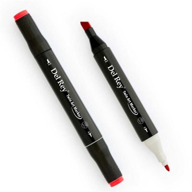 Del Rey Twin Marker R12 Coral Red - 1