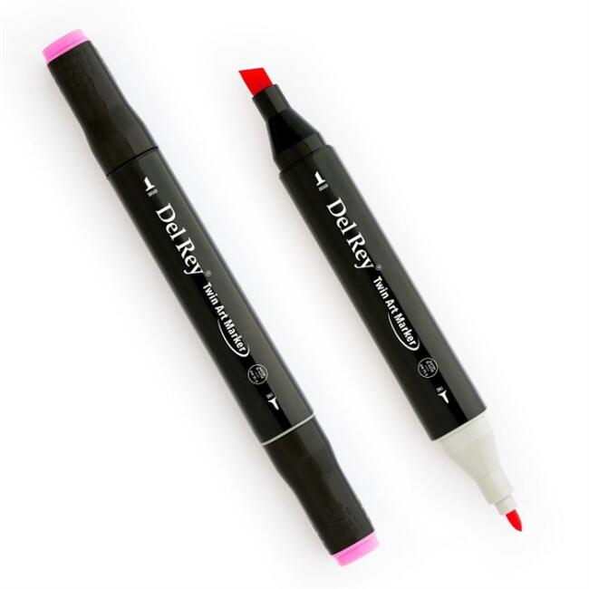 Del Rey Twin Marker RP6 Vivid Pink - 1