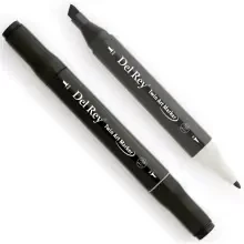 Del Rey Twin Çift Uçlu Marker Kalem Black 120 