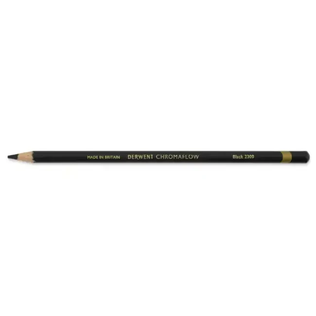 Derwent Chromaflow Profesyonel Kuru Boya Black 2300 - Derwent