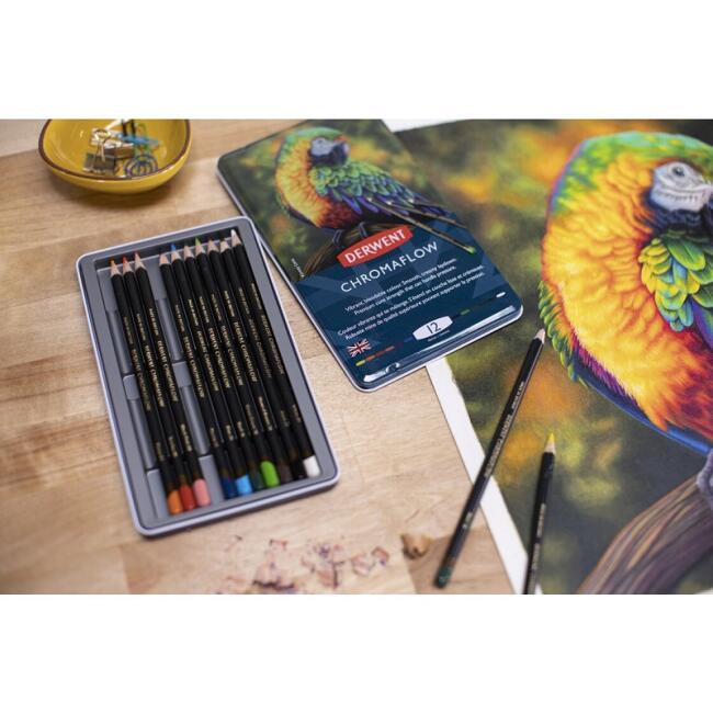Derwent Chromaflow Profesyonel Kuru Boya Kalem Set 12’li - 2