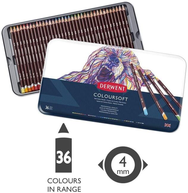Derwent Coloursoft Pencils 36’lı - 2