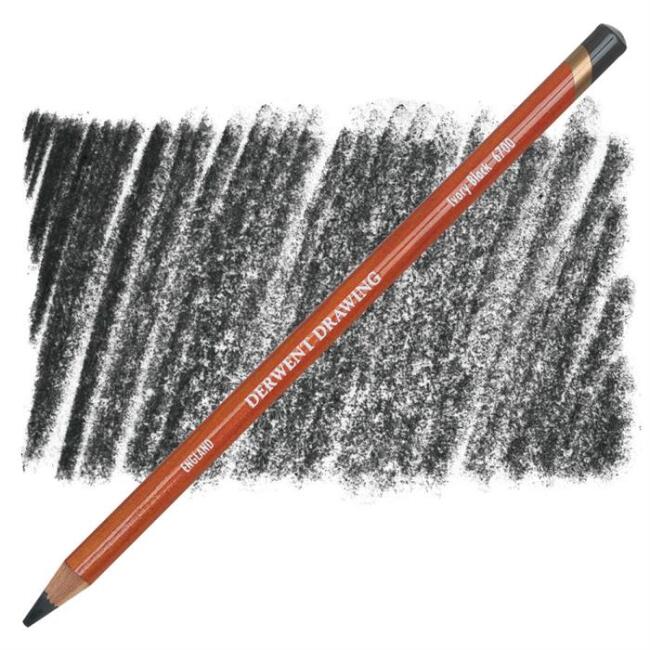 Derwent Drawing Çizim Kalemi Ivory Black - 1