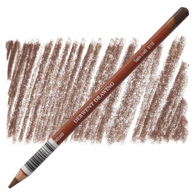 Derwent Drawing Çizim Kalemi Sepia (Red) - 1