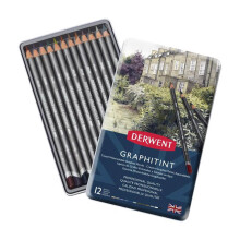 Derwent Graphitint Suda Çözünebilen Grafit Kalem Seti 12'li 0700802 - Derwent (1)