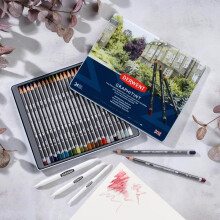 Derwent Graphitint Suda Çözünebilen Grafit Kalem Seti 24'lü 0700803 - 3