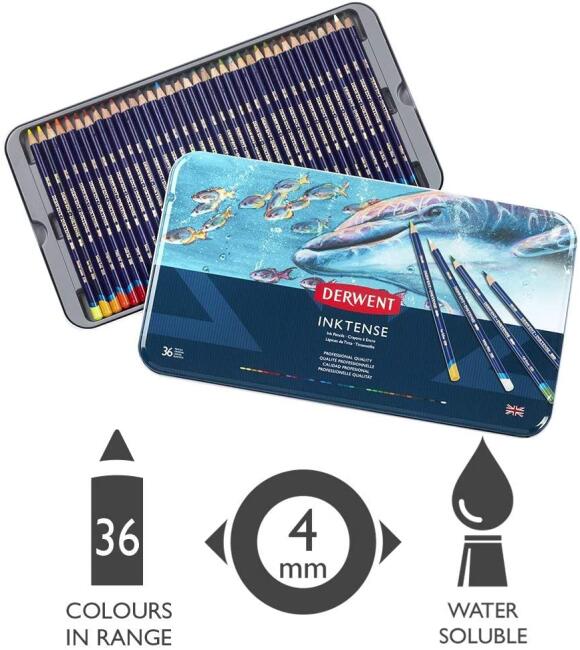 Derwent Inktense Suluboya Kalem Seti 36’lı DW2301842 - 4