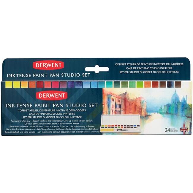 Derwent Inktense Paint Pan Studio Set 24’lü - 1
