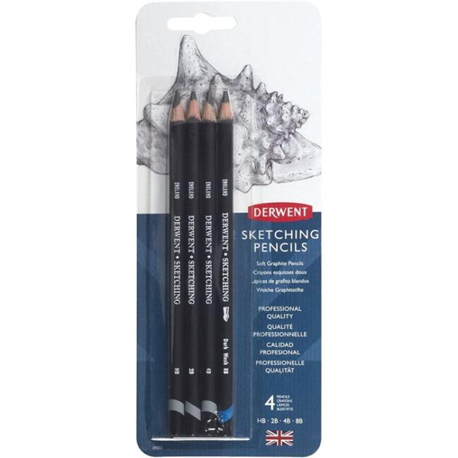 Derwent Soft Graphite Eskiz Kalem Seti 4 Parça - 1