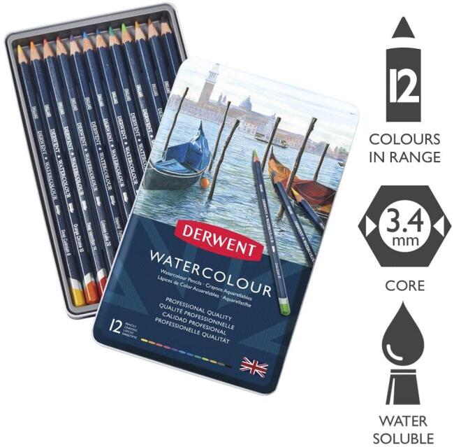 Derwent Watercolour Pencils 12’li - 2
