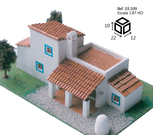 Domenech Taş Maket Casa Ibicenca 1/87 N:3509 - 1