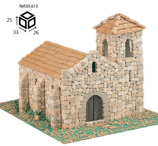 Domenech Taş Maket Iglesia de Montortal 1/60 N:3613 - 1