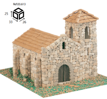 Domenech Taş Maket Iglesia de Montortal 1/60 N:3613 - Domenech