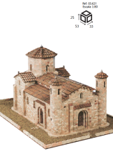 Domenech Taş Maket Iglesia San Martin de Fromista 1/80 N:03621 - 1