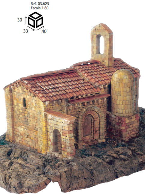 Domenech Taş Maket Iglesia Sta. Cecilia N:03623 - 1