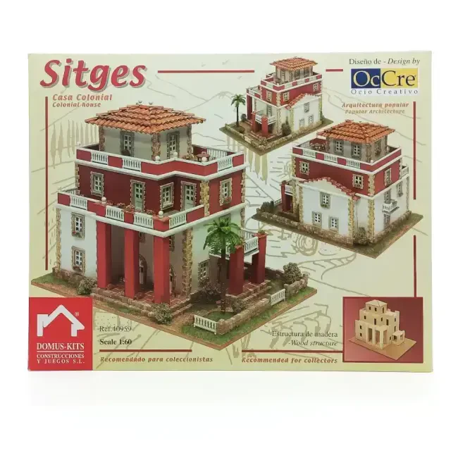 Domus Kits Colonial House Maket İspanyol Koloni Evi 1:60 Ölçek 40959 - 1