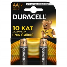 Duracell AA Kalem Pil 2’li - 1,5 volt - DURACELL