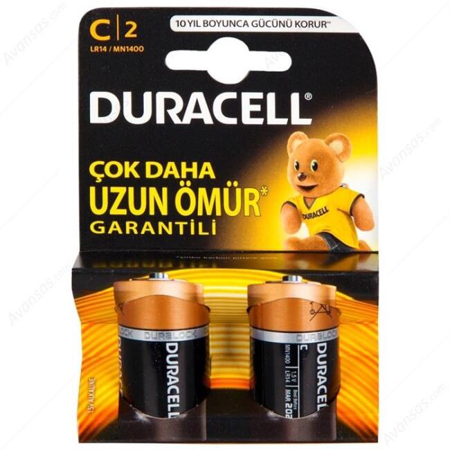 Duracell C Orta Boy Pil 2’li - 1