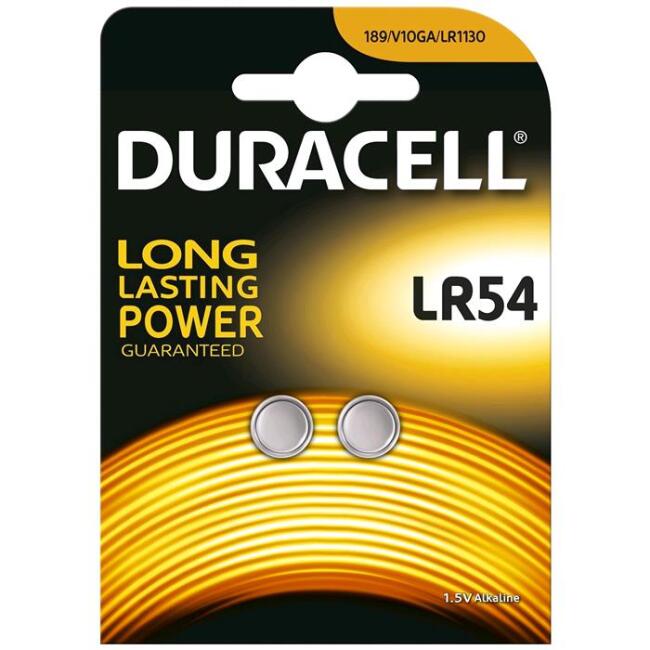 Duracell Düğme Pil 2Lı 1.5Volt N:Lr54 - 2