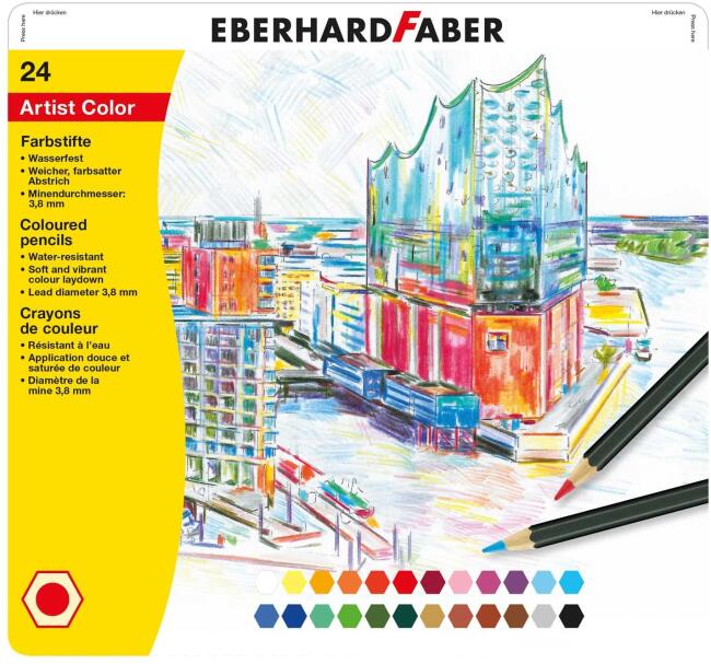 Eberhard Faber Artist Color Profesyonel Kuru Boya 24’lü Set - 2