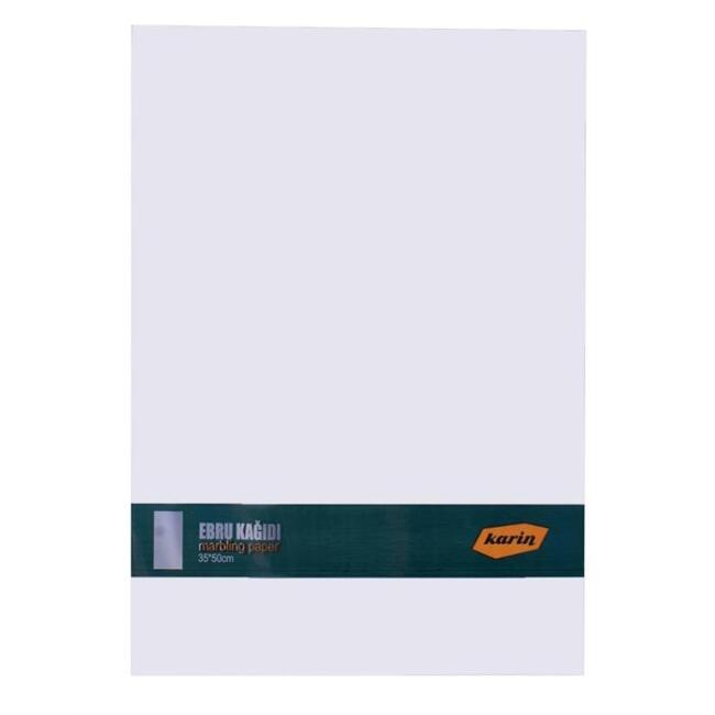 Ebru Kağıdı 35x50 cm 90 g 100’lü Beyaz - 1