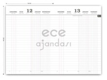 Ece Anadolu 17x25 cm Günlük Çizgili Ticari Ajanda 2023 Siyah - ECE (1)